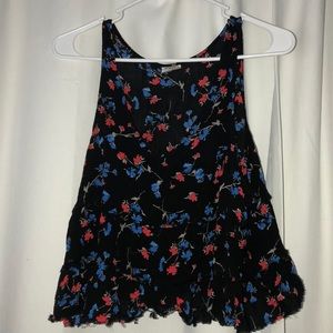 Free people floral crop top